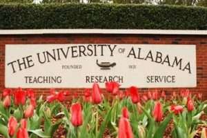 University of Alabama campus signage